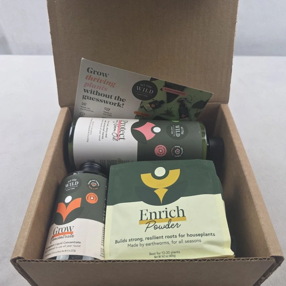 We The Wild Essential Houseplant Care Kit Value Trio